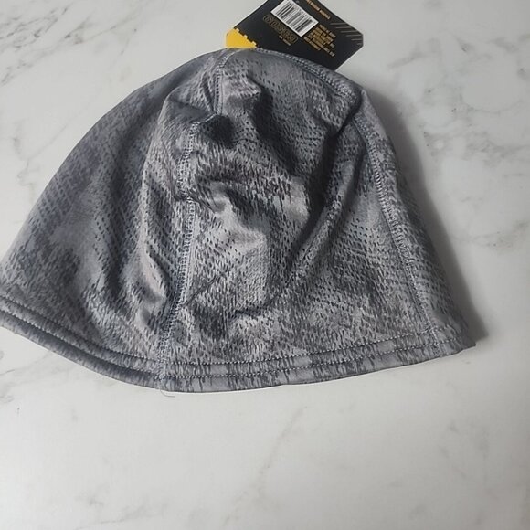 Firm Grip Beanie Hat Cap Mens Gray Camo Logo Performance Fleece - Picture 1 of 5